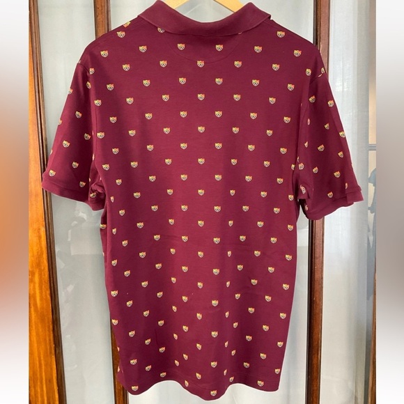 Polo Ralph Lauren Polo Men’s Large Short Sleeve Red All Over Crest Logo Pony - Picture 2 of 8